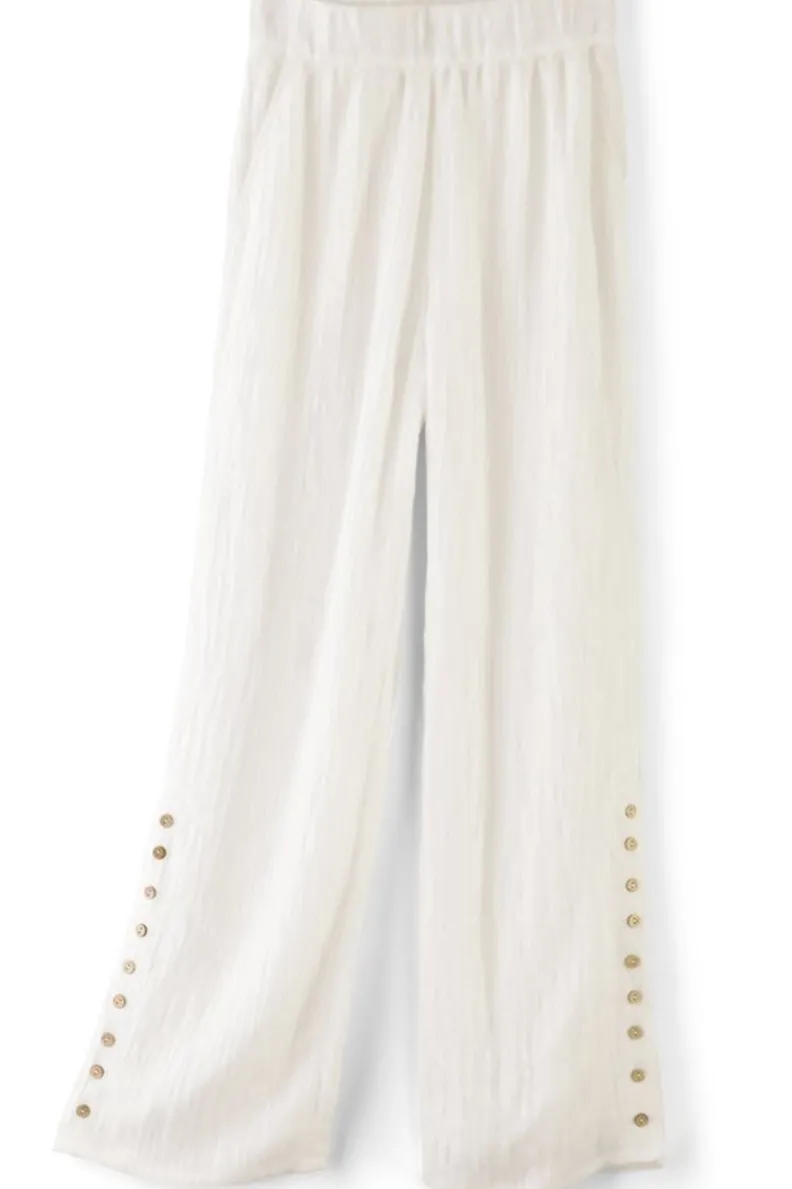Pantalones anchos en gasa transpirable - Diseño relajado Oceo para días de verano (Colección Soft Surroundings)

(：1. 2. 3. 4. 5. 6.）