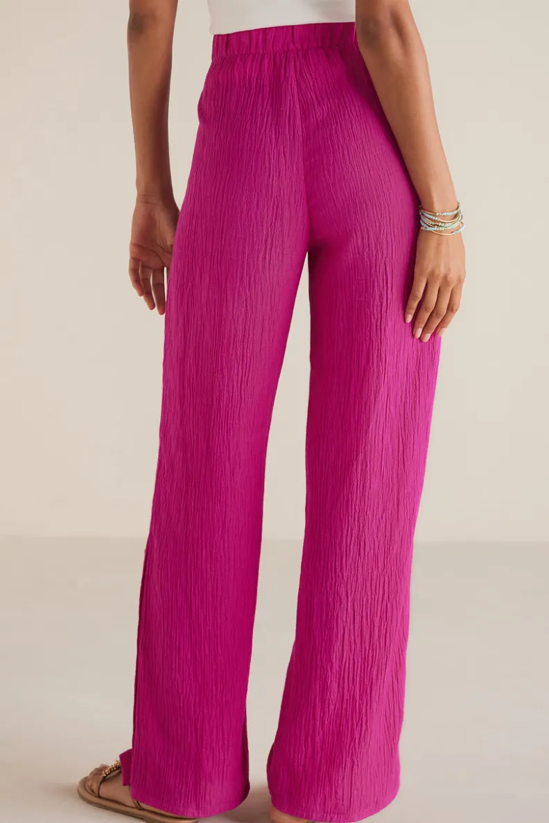 Pantalones anchos en gasa transpirable - Diseño relajado Oceo para días de verano (Colección Soft Surroundings)

(：1. 2. 3. 4. 5. 6.）