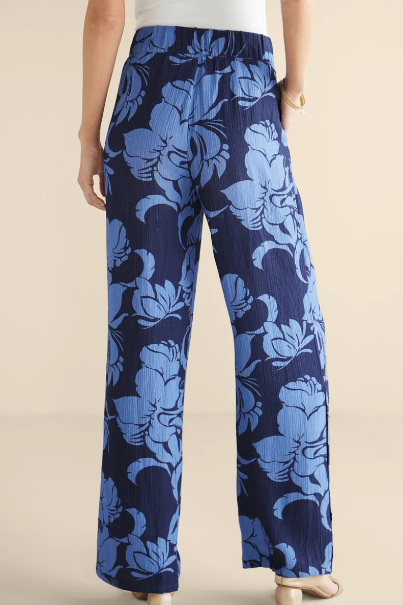 Pantalones anchos en gasa transpirable - Diseño relajado Oceo para días de verano (Colección Soft Surroundings)

(：1. 2. 3. 4. 5. 6.）