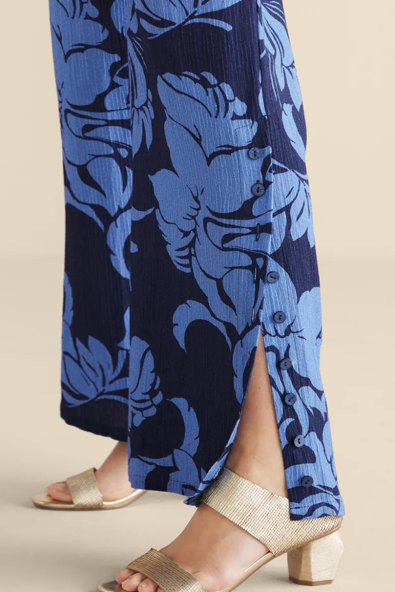 Pantalones anchos en gasa transpirable - Diseño relajado Oceo para días de verano (Colección Soft Surroundings)

(：1. 2. 3. 4. 5. 6.）