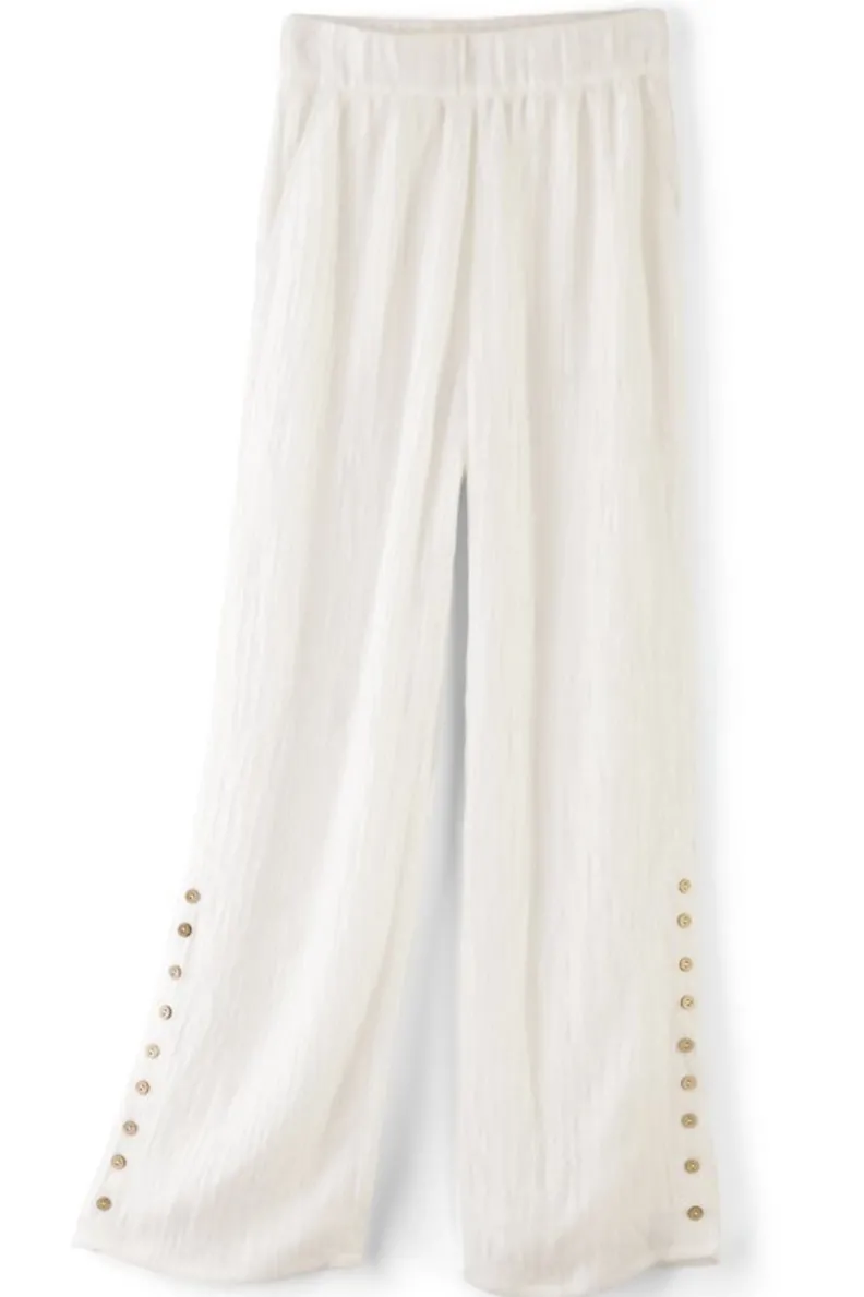 Pantalones anchos en gasa transpirable - Diseño relajado Oceo para días de verano (Colección Soft Surroundings)

(：1. 2. 3. 4. 5. 6.）