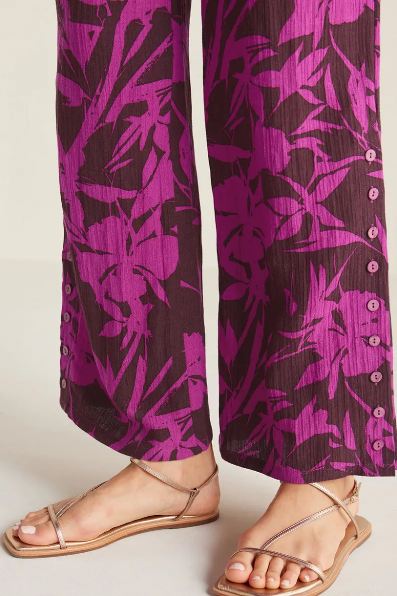 Pantalones anchos en gasa transpirable - Diseño relajado Oceo para días de verano (Colección Soft Surroundings)

(：1. 2. 3. 4. 5. 6.）