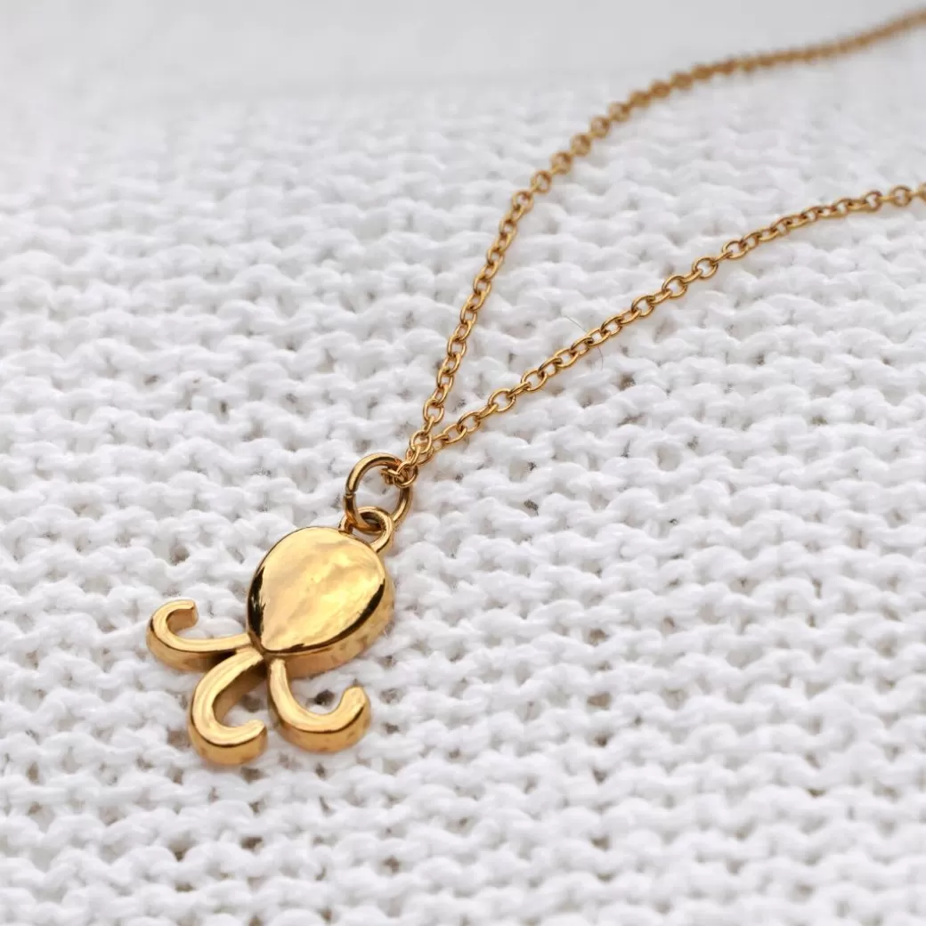 Colgante Pulpo Marino en Plata - Joyas Atolea con Detalles Artesanales