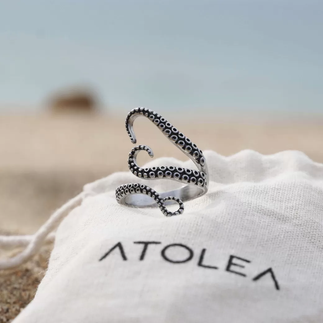 Anillo Exquisito de Pulpo Marino - Oferta Limitada en Joyas Atolea
