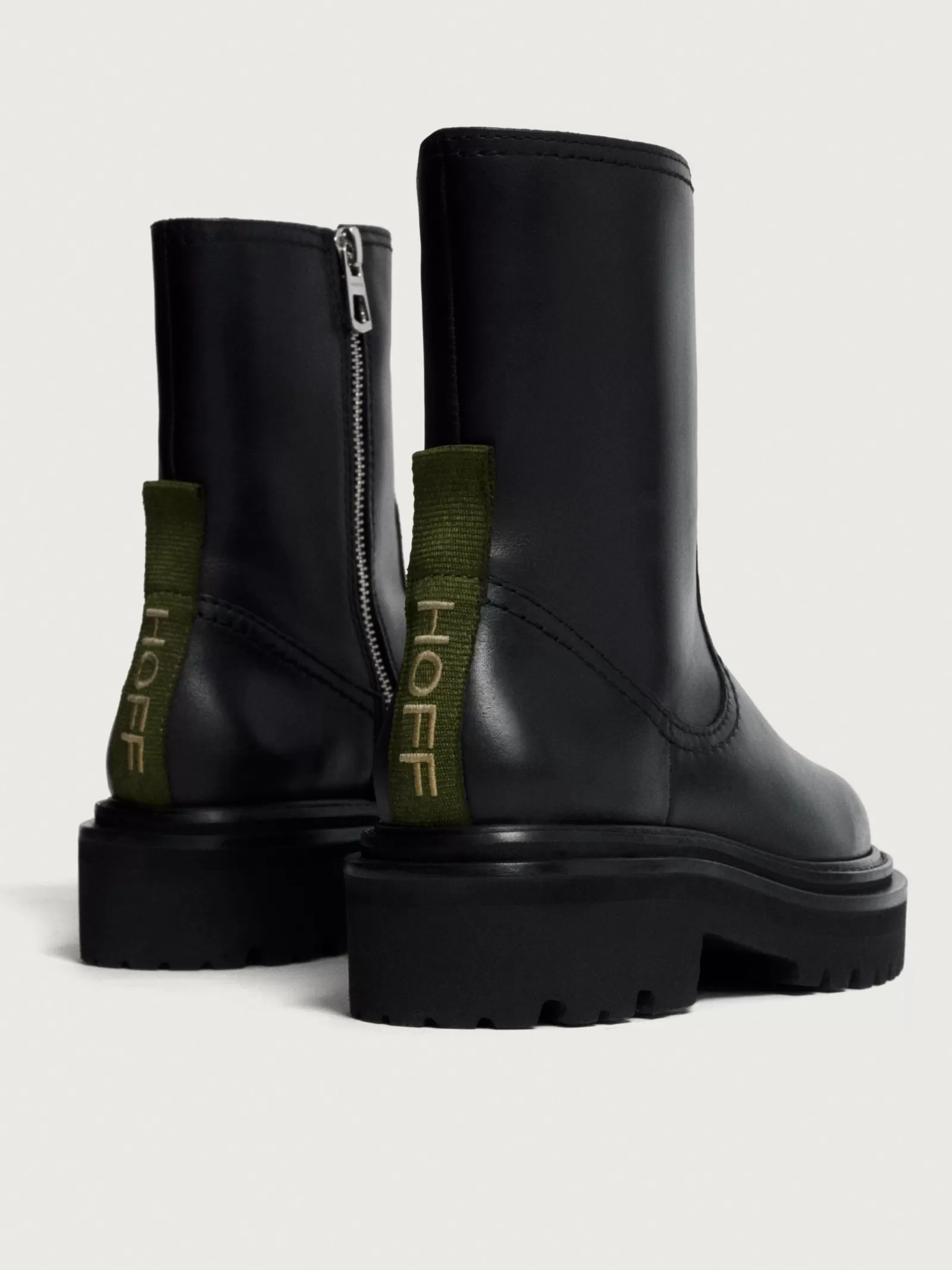 Botas de Cuero Negro Hoff Office para Mujer - Botines Elegantes con Ajuste Perfecto y Estilo Versátil para Oficina y Uso Diario