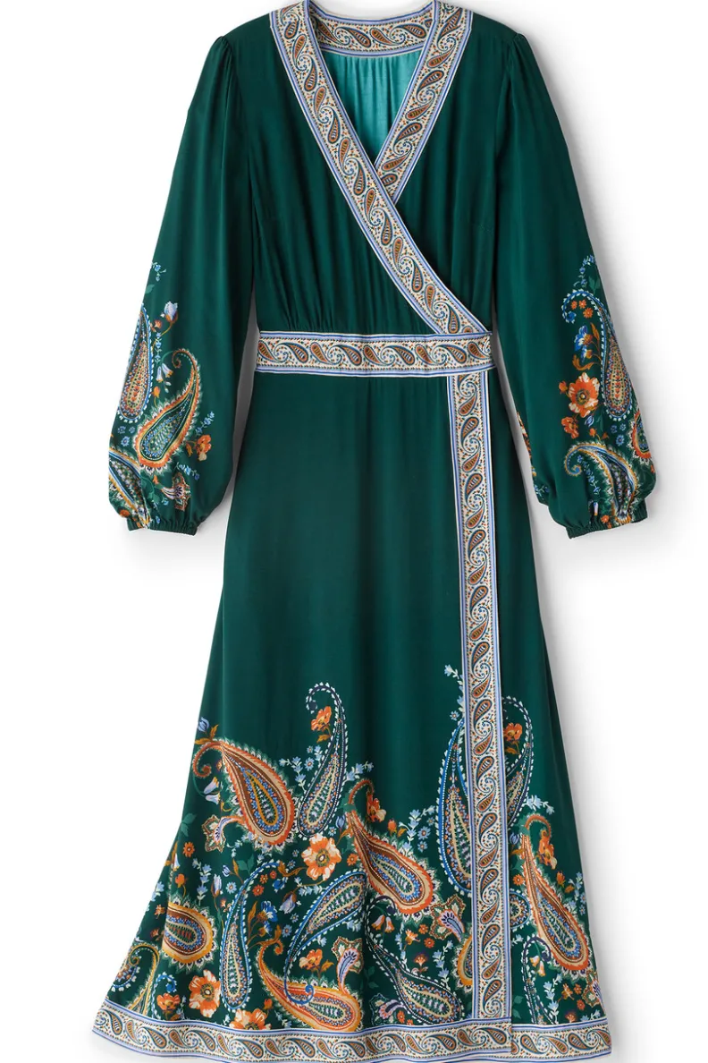 Vestido largo Parry con pañuelo toscano coordinado - Elegancia casual de Soft Surroundings