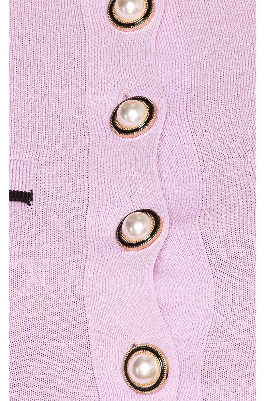 Suéter Lila Boho Chic con Perlas - Chaqueta Ligera de Manga Corta para Otoño (Tono Morado)