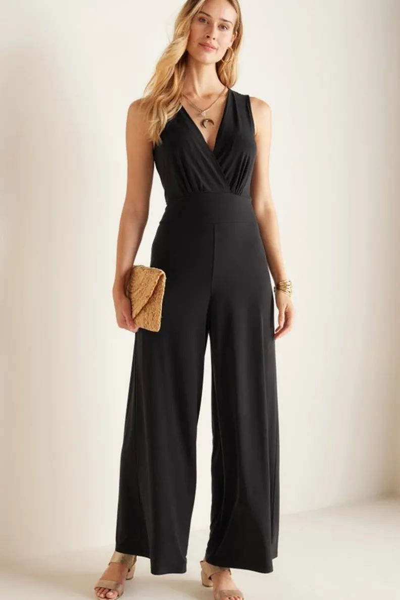 Mono Negro Penelope - Conjuntos Elegantes de Soft Surroundings | Vestidos y Enterizos con Estilo Versátil para Mujer