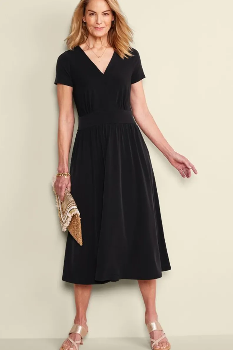 Vestido Midilargo Penelope con Toque Bohémico - Soft Surroundings en Tejido Fluido Primaveral