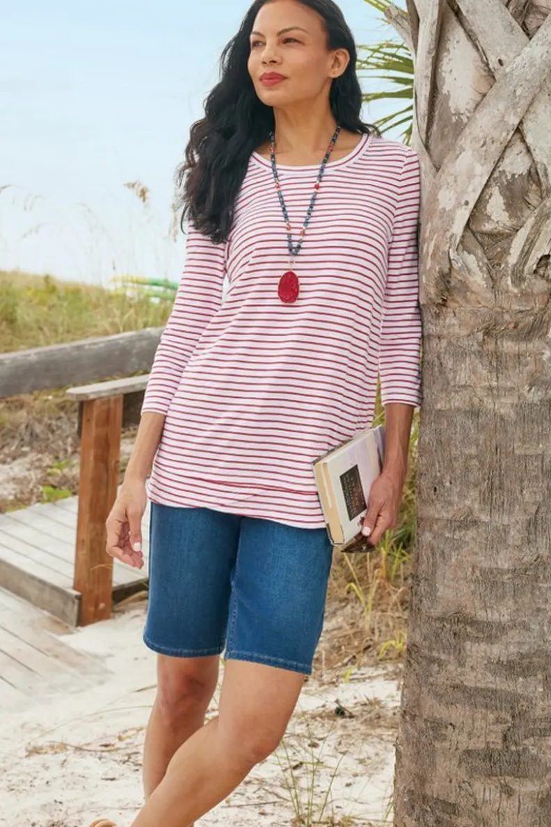Blusas y Túnicas Casuales con Leggings - Conjunto Cómodo Petunia de Soft Surroundings