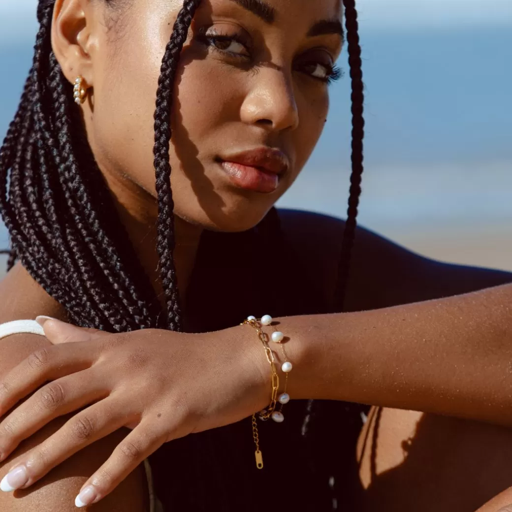 Pulsera de Perlas de Agua Dulce Positano - Joyería Atolea con Elegancia Costera y Precio Accesible