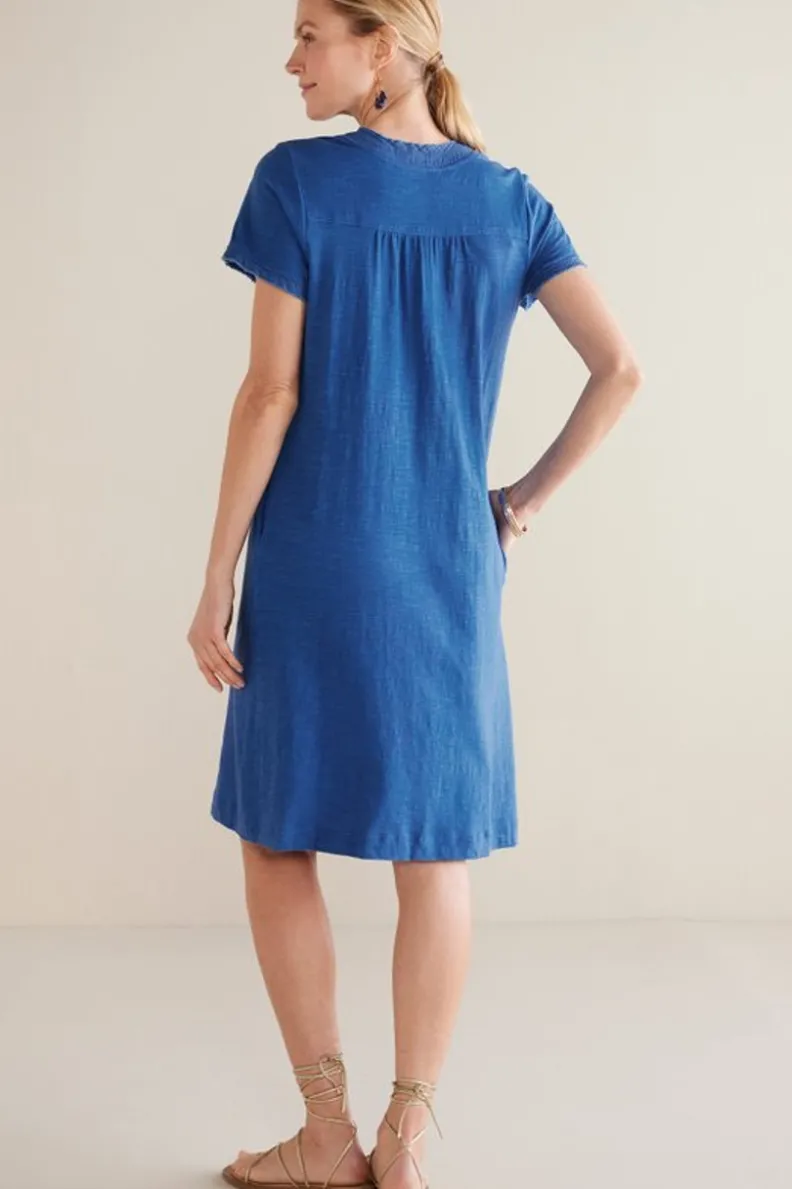 Vestido Corto Presley en Azul Zafiro - Elegancia Casual de Soft Surroundings