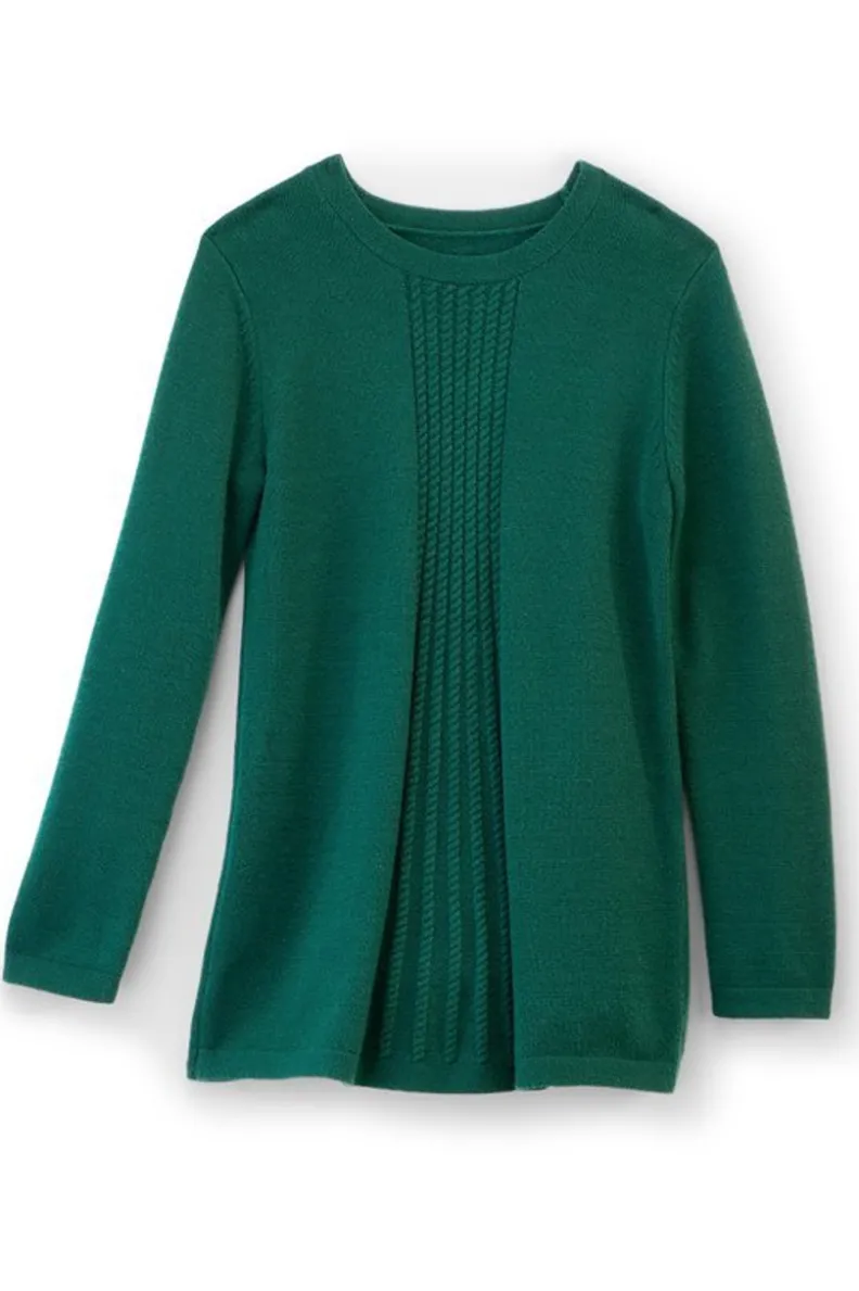 Suéter túnica Priscilla - Prenda versátil en punto suave con diseño acogedor de Soft Surroundings
