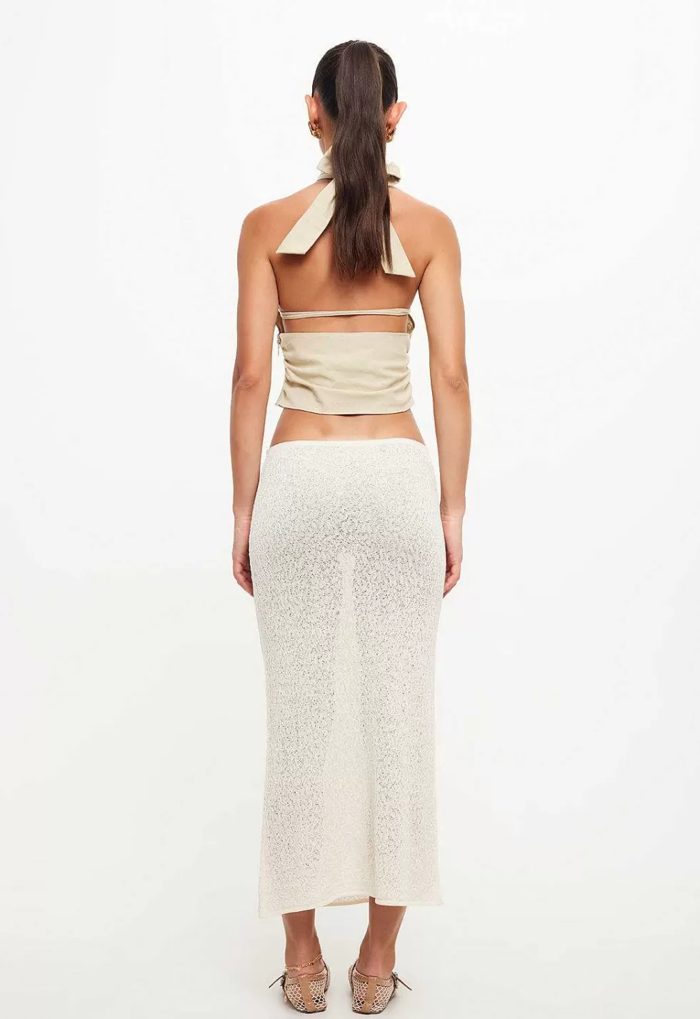 Falda Midilínea Lioness - Estilo Clásico con Detalle en Oferta Limitada
