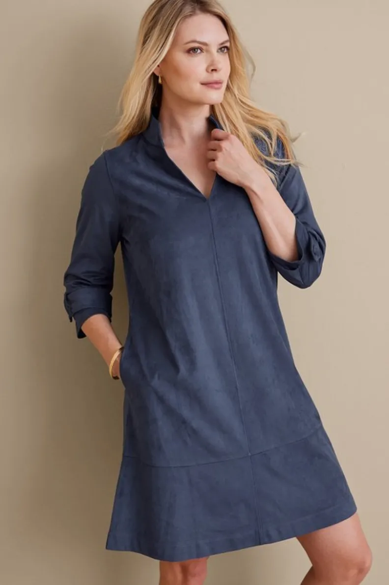 Vestido Rani en Piel Ecológica - Diseño Versátil de Soft Surroundings para Mujer