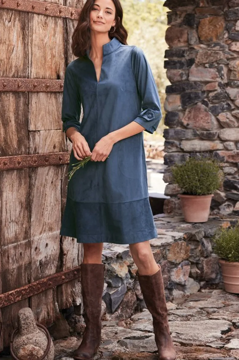 Vestido Rani en Piel Ecológica - Diseño Versátil de Soft Surroundings para Mujer