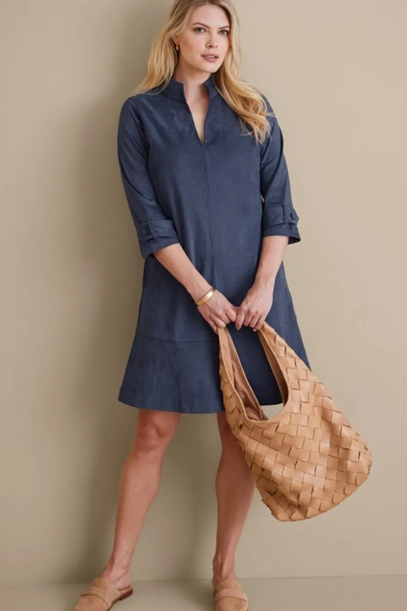 Vestido Rani en Piel Ecológica - Diseño Versátil de Soft Surroundings para Mujer