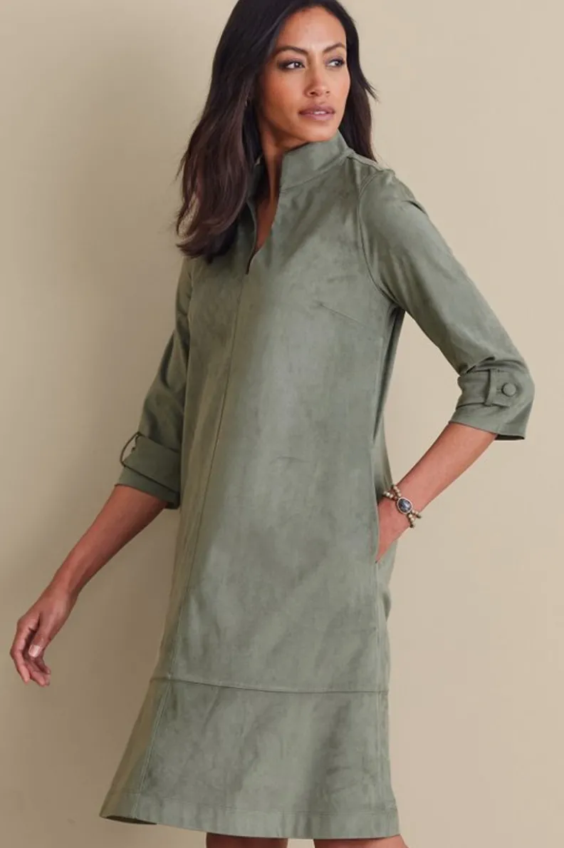 Vestido Rani en Piel Ecológica - Diseño Versátil de Soft Surroundings para Mujer