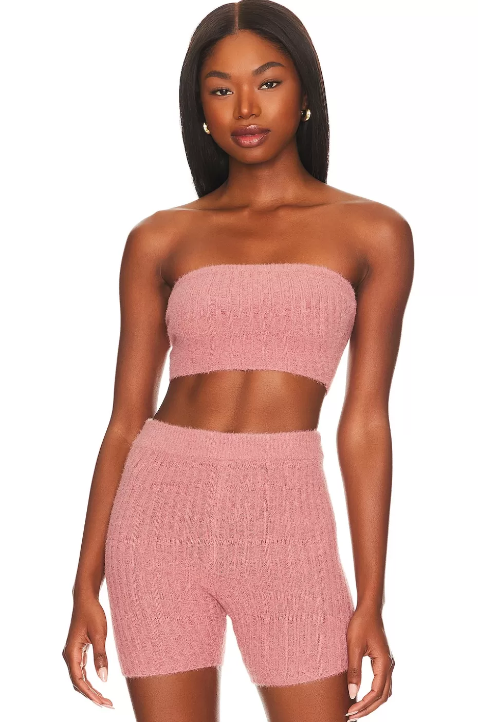 Amantes y Amigos - Top Crop Tubo Reina con Tirantes Finos para Looks de Verano