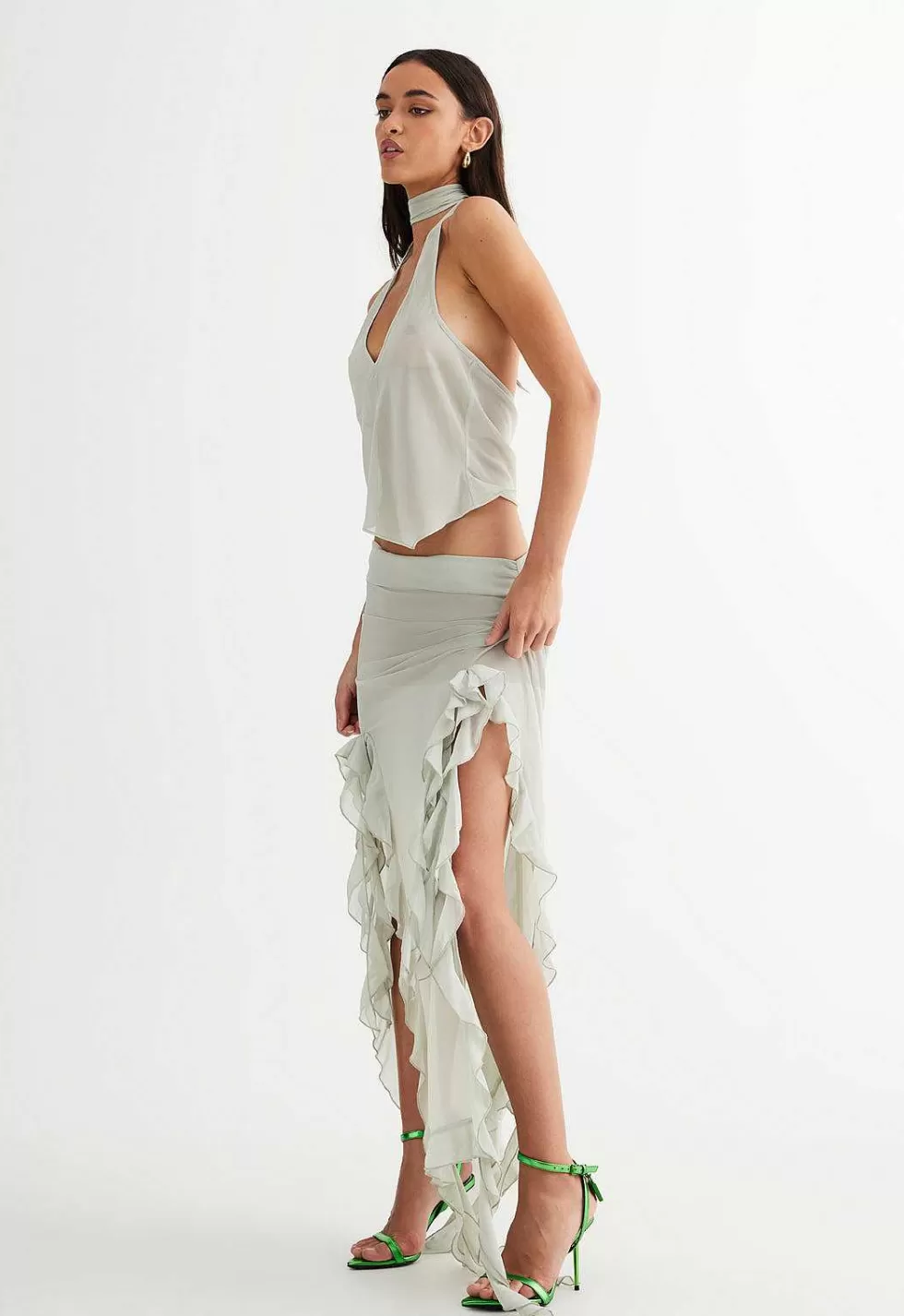 Falda Leonas Encuentro Elegante - Rebajas Exclusivas de Temporada (Verano 2024) | Estilo Bohemio con Detalles Dorados | Talles Del 36 al 44 Disponibles