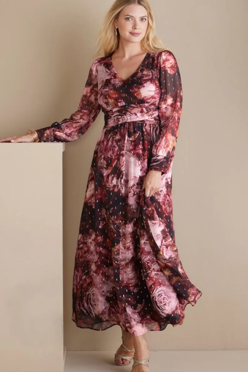 Vestido Rina en Seda Botánica - Diseño Floral Suave y Elegante de Soft Surroundings