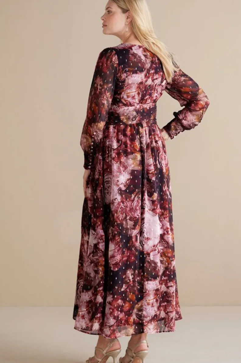 Vestido Rina en Seda Botánica - Diseño Floral Suave y Elegante de Soft Surroundings