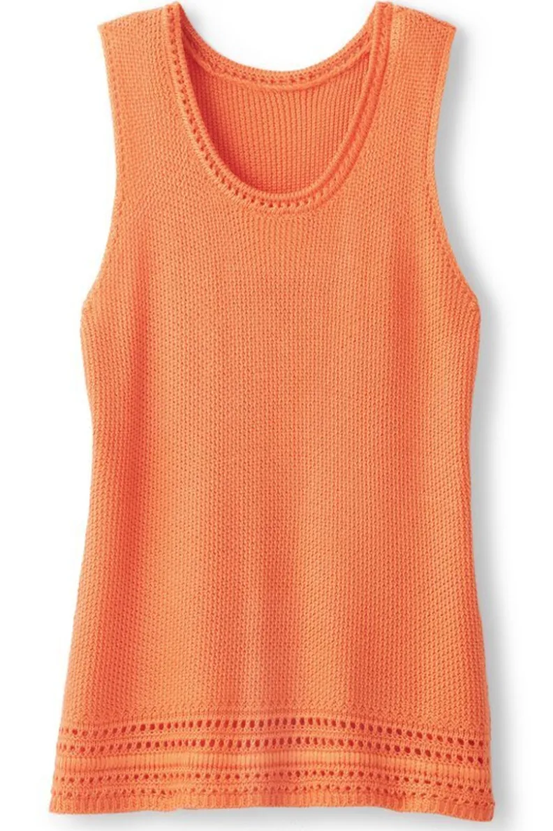 Jersey Sin Mangas Rory en Tonos Tropicales - Diseño Cómodo y Ajustado de Soft Surroundings