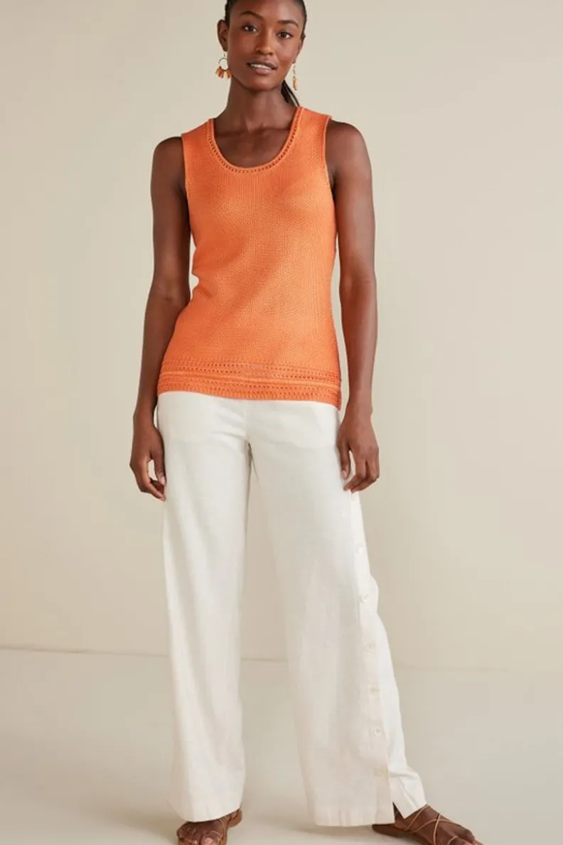 Jersey Sin Mangas Rory en Tonos Tropicales - Diseño Cómodo y Ajustado de Soft Surroundings