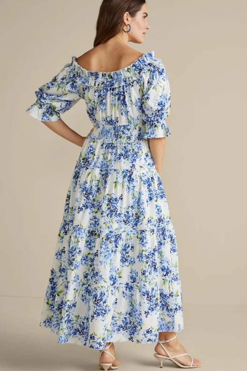 Vestido Largo Fluido Rosana en Tono Glicina Suave - Elegancia Primaveral con Comodidad Entornos Suaves