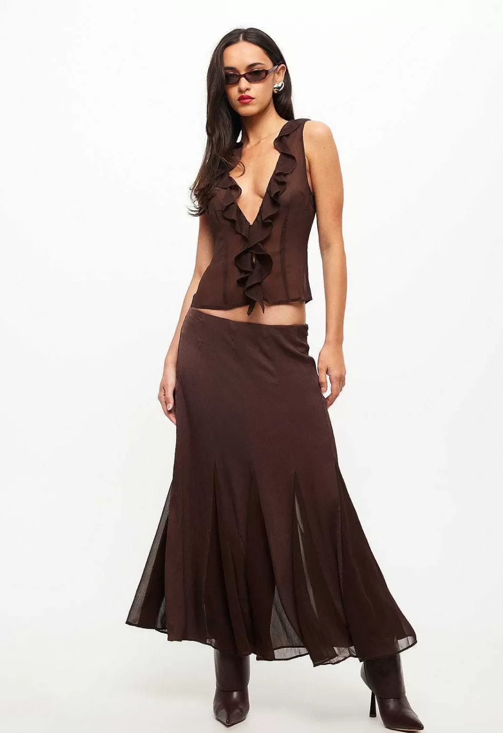 Falda Maxi Lioness Estampado Rosa - Elegancia Veraniega en Color Vibrante
