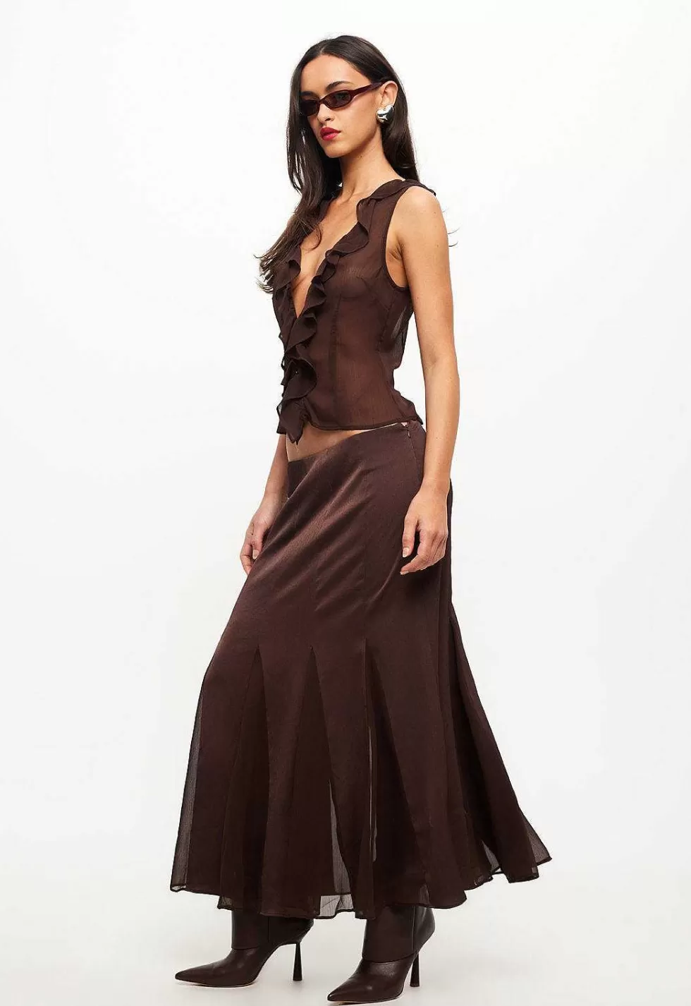 Falda Maxi Lioness Estampado Rosa - Elegancia Veraniega en Color Vibrante