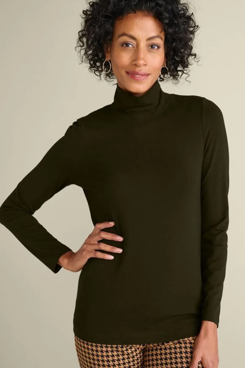 Jerséis Sandie de Punto Acogedor - Cuello Alto con Detalles Soft Surroundings