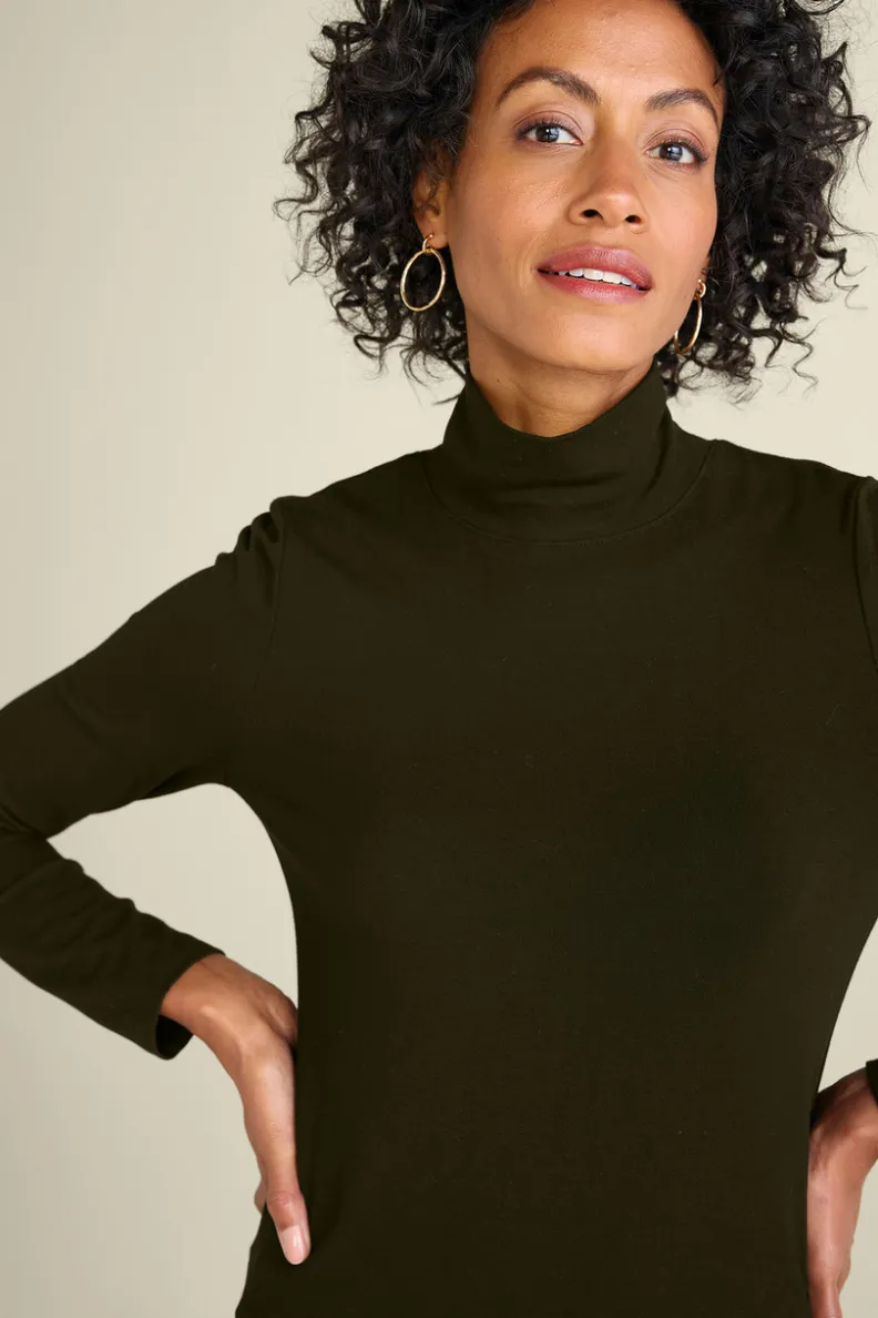 Jerséis Sandie de Punto Acogedor - Cuello Alto con Detalles Soft Surroundings