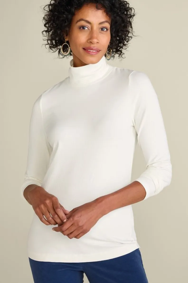 Jerséis Sandie de Punto Acogedor - Cuello Alto con Detalles Soft Surroundings