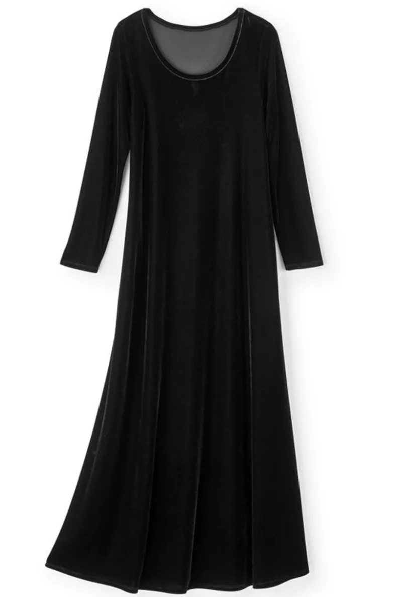 Vestido Santiago en Terciopelo Elástico - Elegancia Cálida de Soft Surroundings