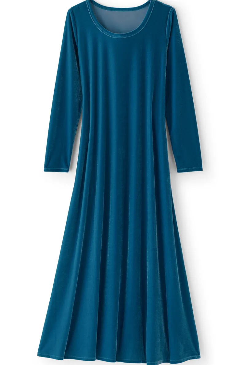 Vestido Santiago en Terciopelo Elástico - Elegancia Cálida de Soft Surroundings