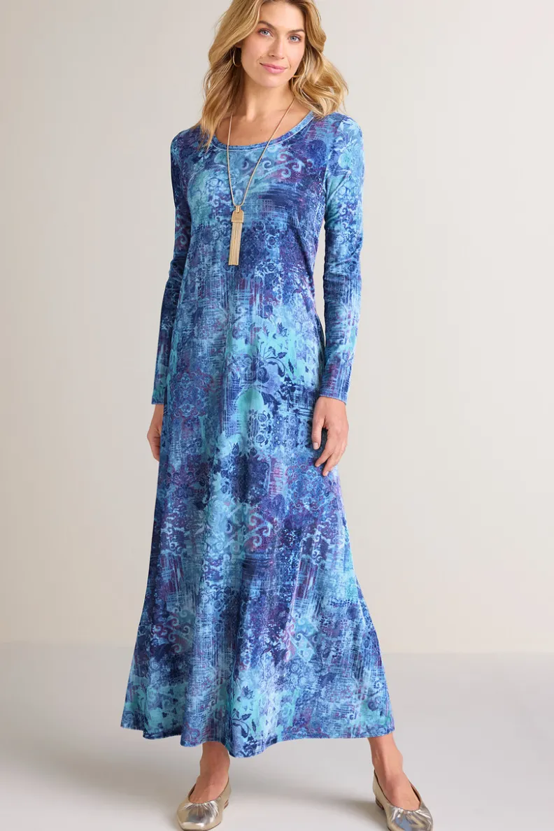 Vestido Santiago en Terciopelo Elástico - Elegancia Cálida de Soft Surroundings