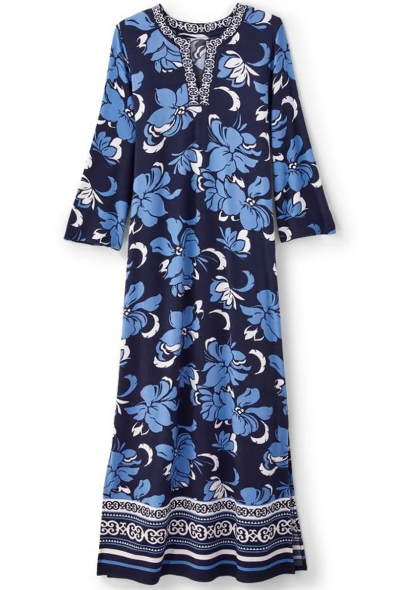 Vestido Largo Sedona de Soft Surroundings - Tejido Suave y Fluido para una Silueta Elegante