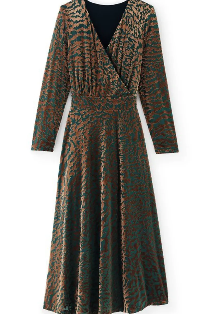 Vestido Shae Soft Surroundings - Estampado Exótico de Fauna en Tejido Fluido