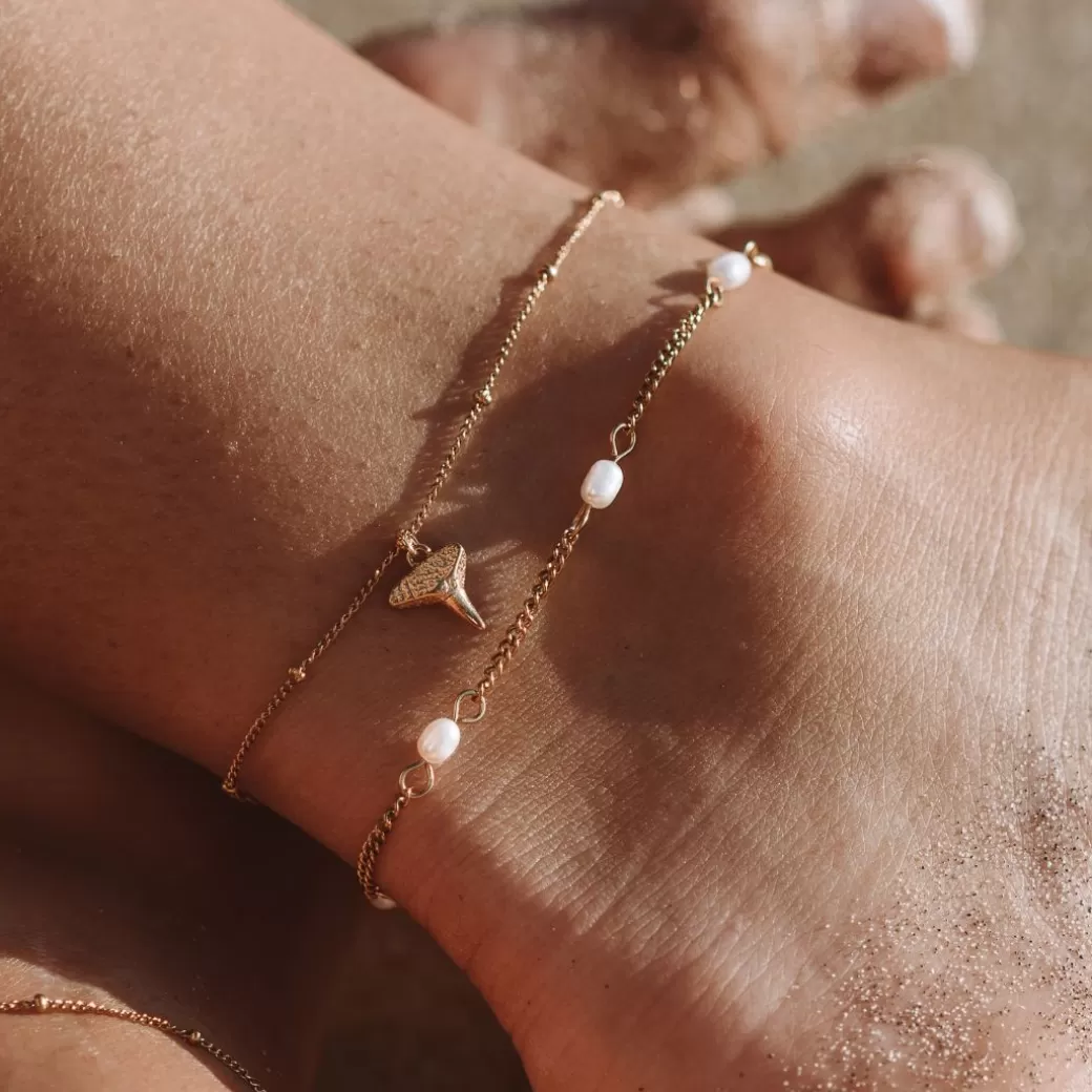 ¡Aprovecha la promoción! Tobillera con colmillo de tiburón - Joyas Atolea (Estilo playero único)