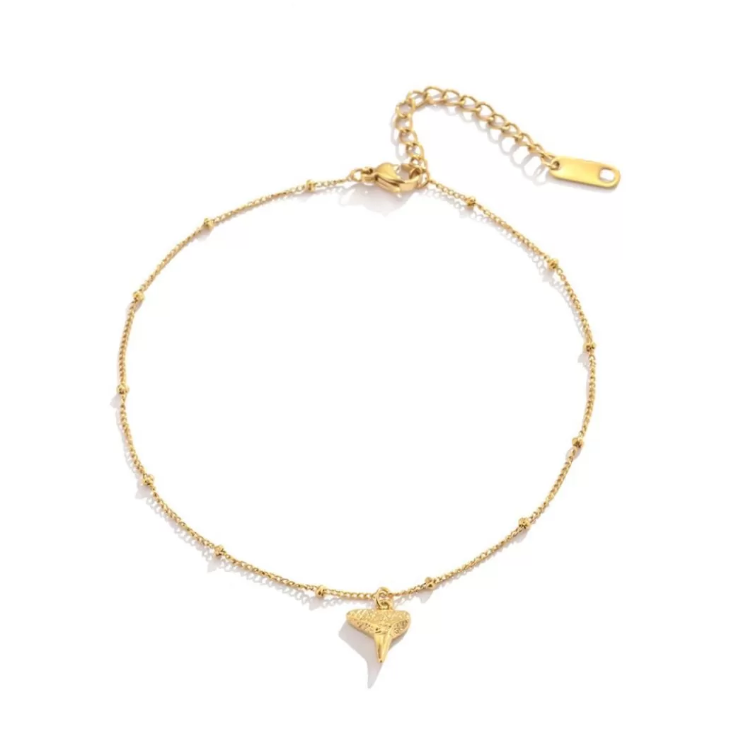 ¡Aprovecha la promoción! Tobillera con colmillo de tiburón - Joyas Atolea (Estilo playero único)