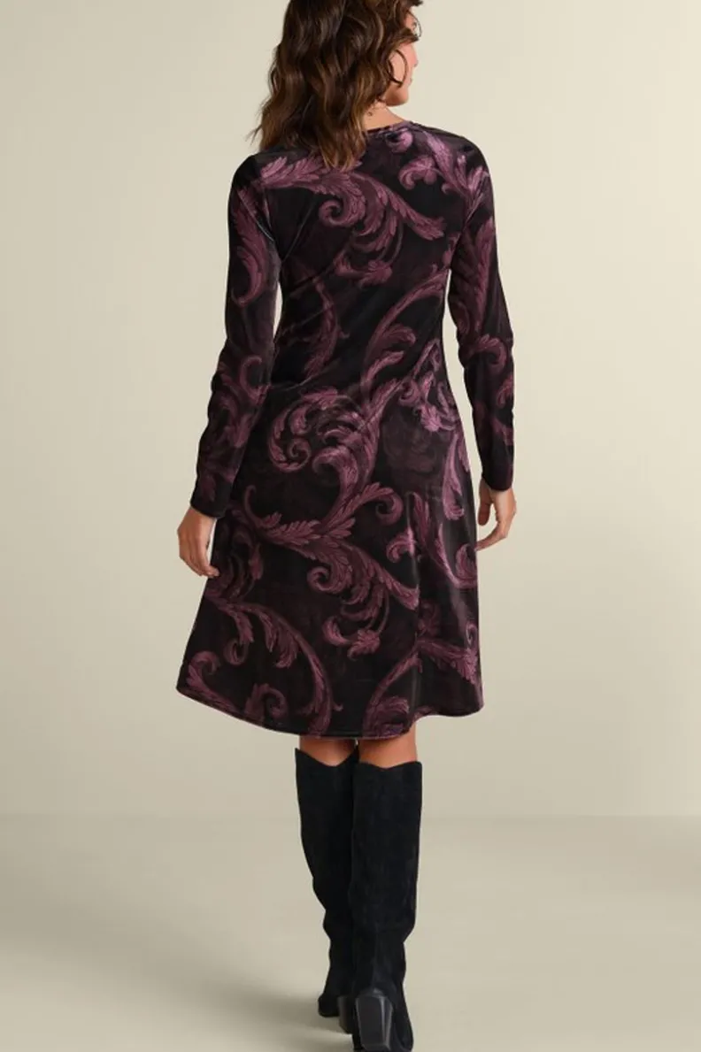 Vestido Santiago Corto en Terciopelo - Elegancia Otoñal de Soft Surroundings