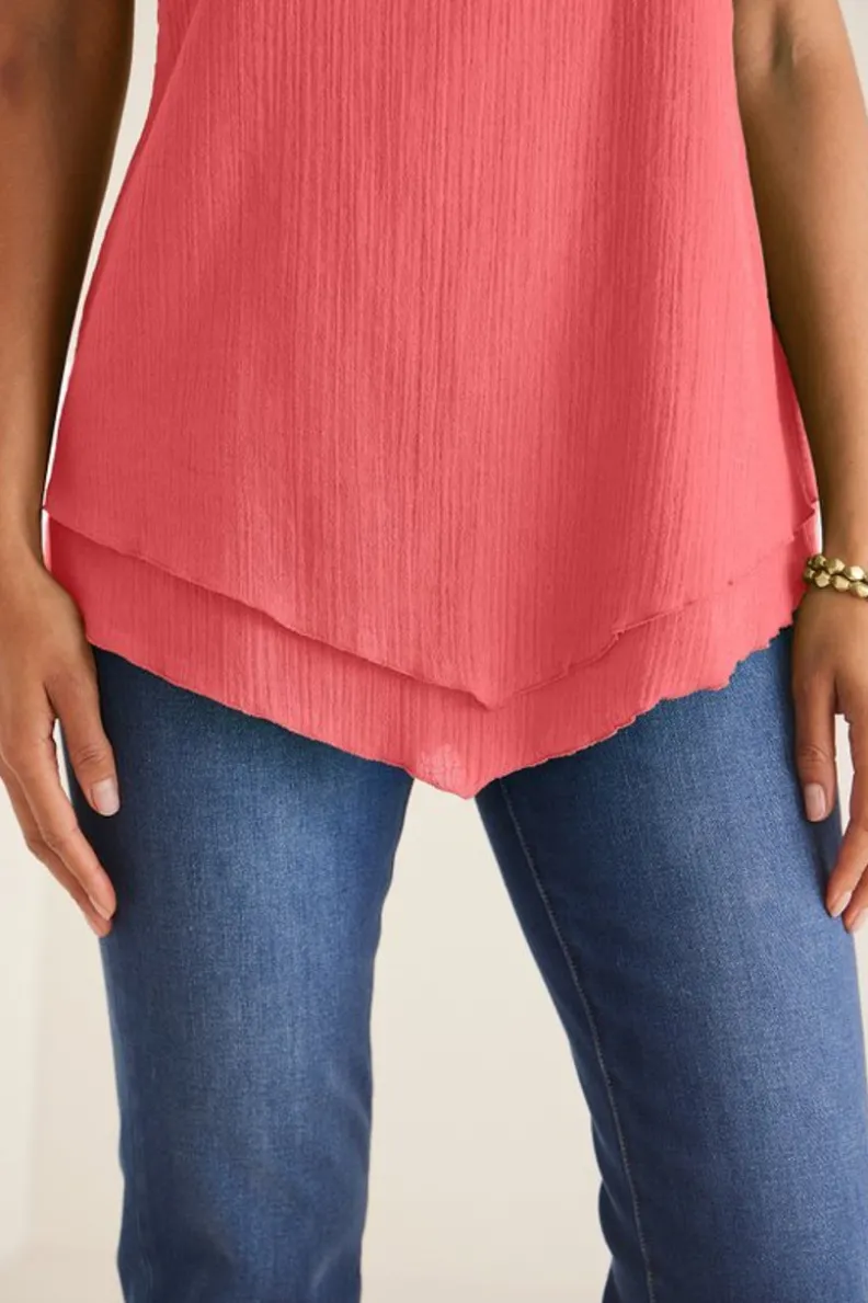 Camiseta Brisa Costerra - Top transpirable Siesta Key con tejido ultrasuave para días de relax
