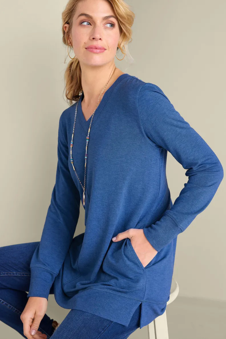 Túnicas Cómodas y Leggings - Conjunto Relax Siesta de Soft Surroundings en Tejido Ultra Suave