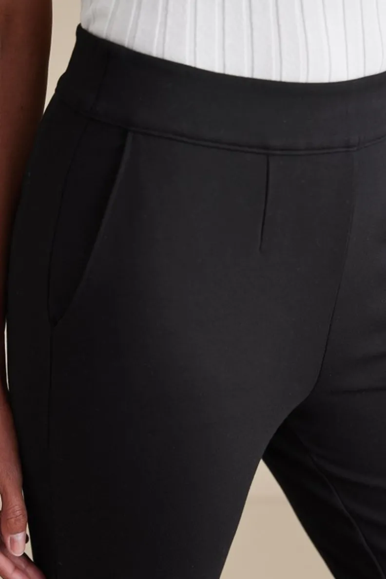 Pantalones Elegantes de Tela Ponte con Corte Bootcamp - Comodidad Premium de la Colección Esencial Soft Surroundings