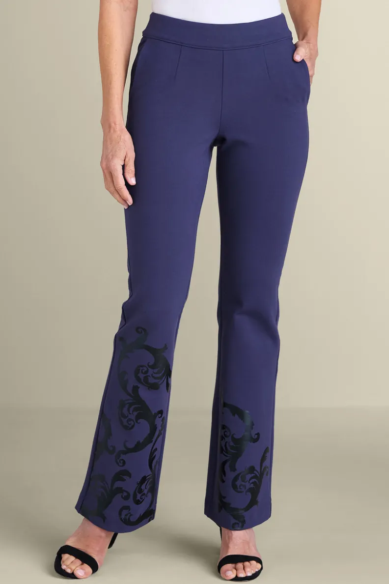 Pantalones Elegantes de Tela Ponte con Corte Bootcamp - Comodidad Premium de la Colección Esencial Soft Surroundings