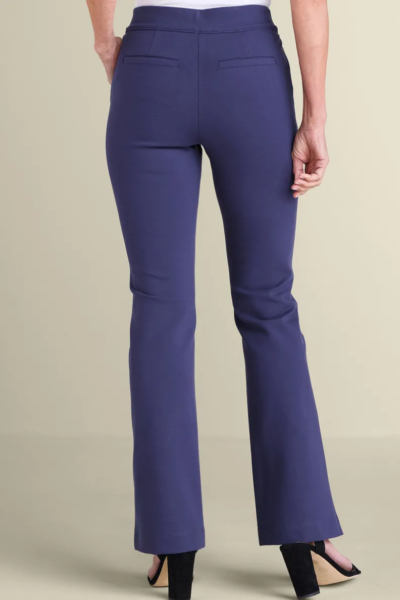 Pantalones Elegantes de Tela Ponte con Corte Bootcamp - Comodidad Premium de la Colección Esencial Soft Surroundings