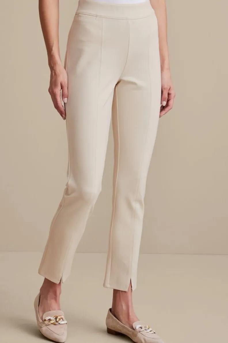 Pantalones Tobilleros Soft Surroundings - Corte Delgado en Punto Ponte con Comodidad Premium (Estilo Versátil para Mujer)
