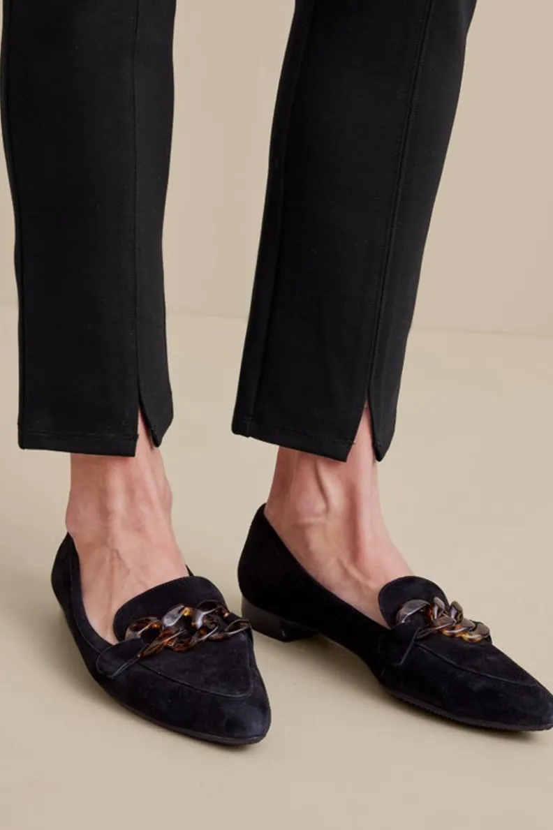 Pantalones Tobilleros Soft Surroundings - Corte Delgado en Punto Ponte con Comodidad Premium (Estilo Versátil para Mujer)