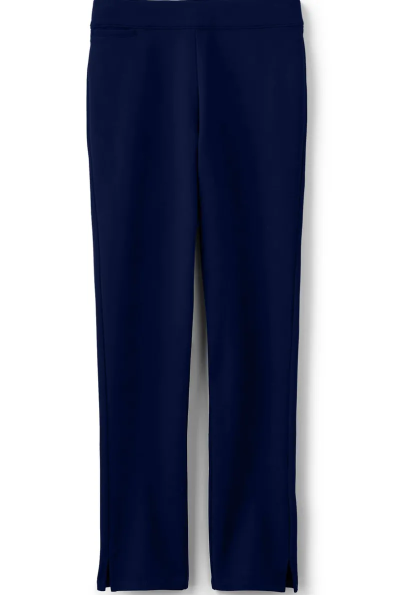 Pantalones Esenciales en Téjido Ponte - Corte Delgado y Cómodo de Entorno Suave